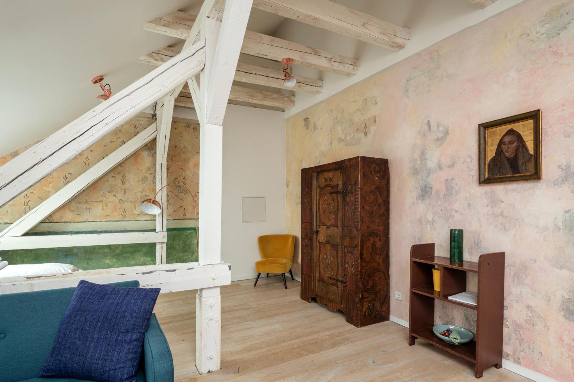 גרה Kuenstlerzimmer Im Kulturhaus Haeselburg חדר תמונה